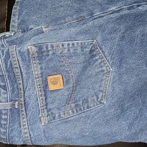 Carhartt Men's Blue Jeans 38x34 Relaxed Fit